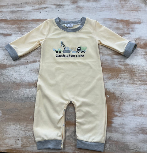 Beige Construction Romper