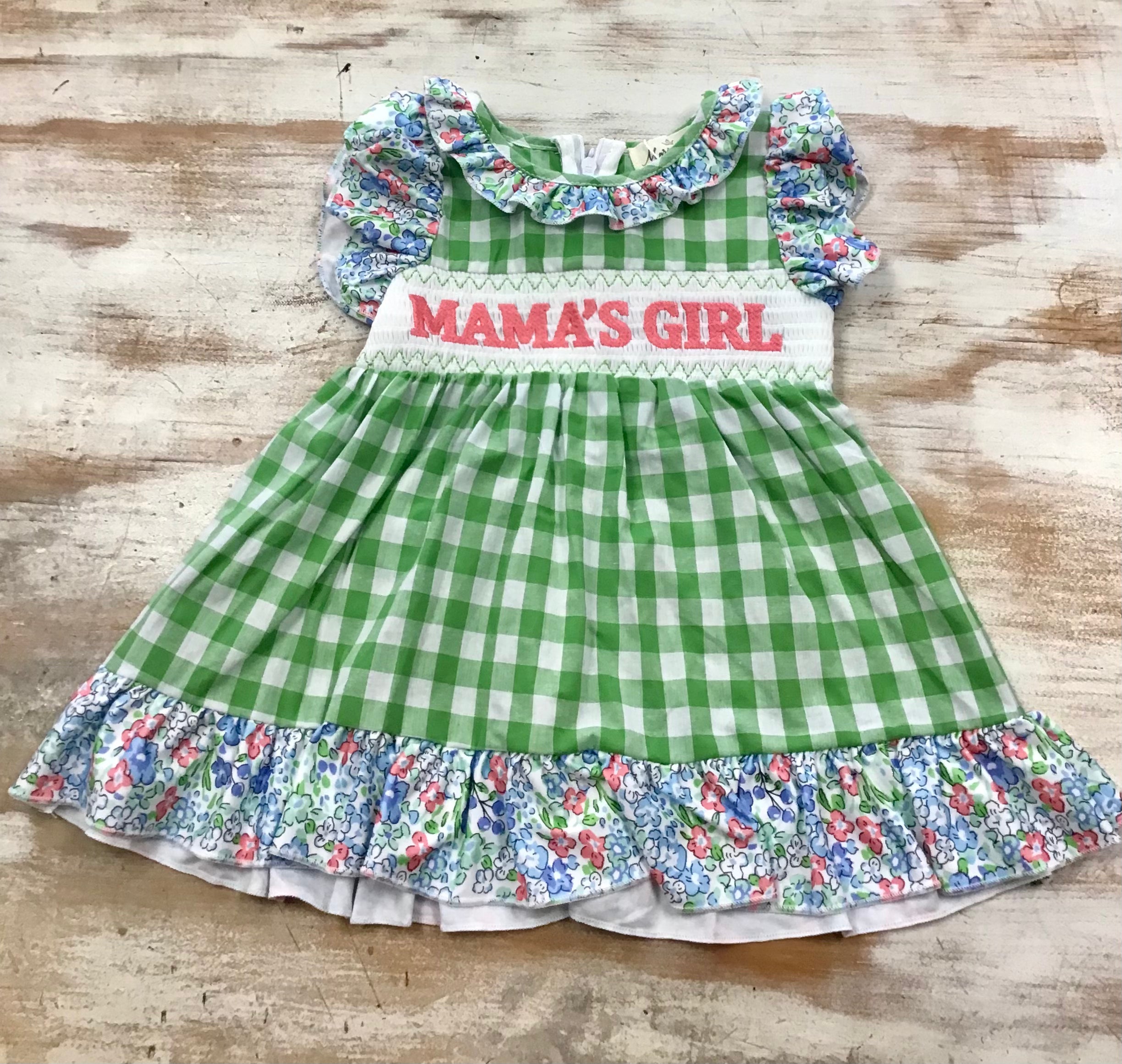 Green Mama’s Girl Dress