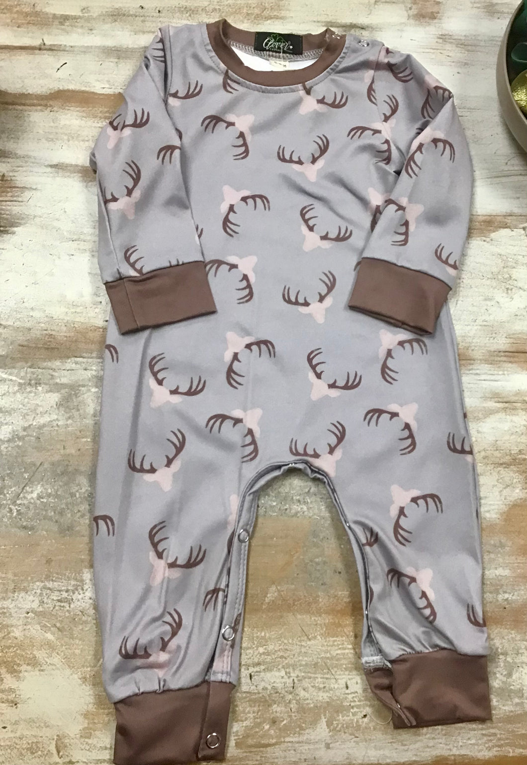 Brown Antler Romper