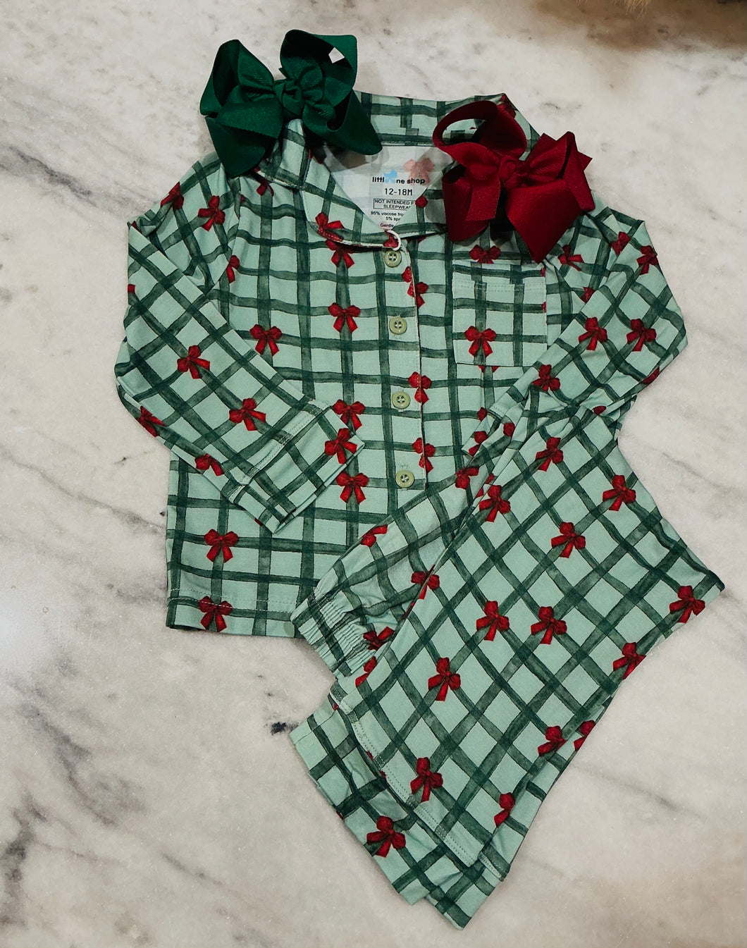 Holiday Bow PJ Set