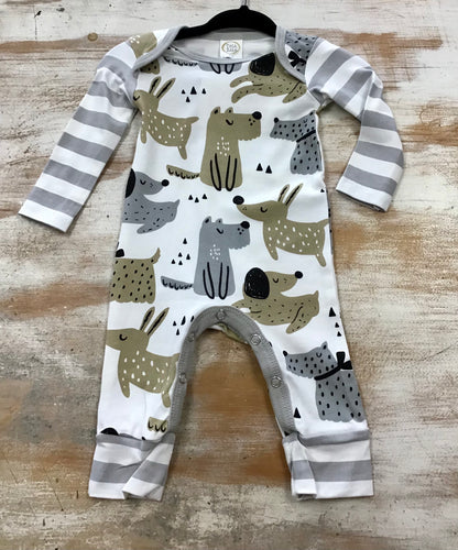 Striped Puppy Romper