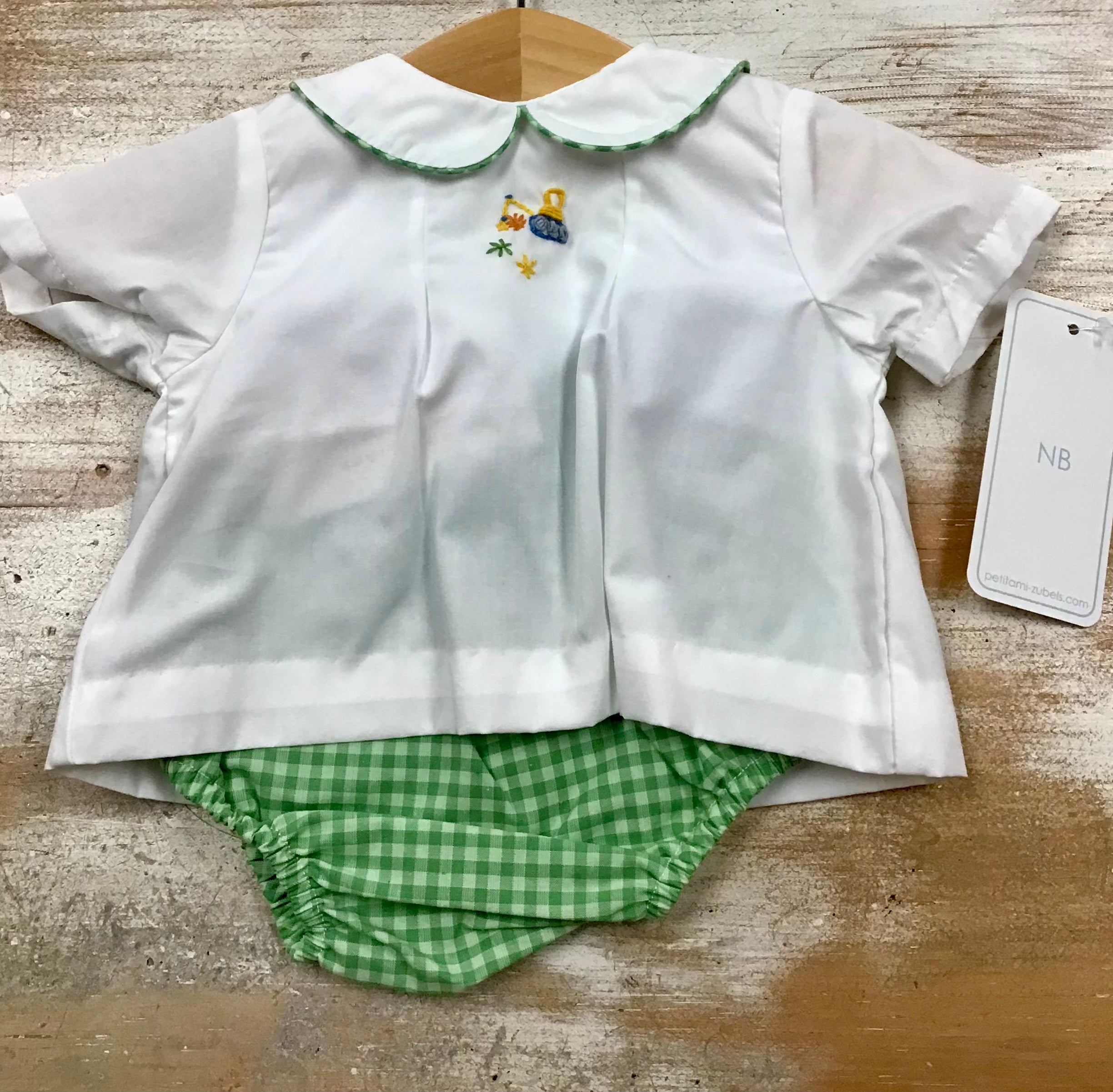 Fall Excavator Diaper Set
