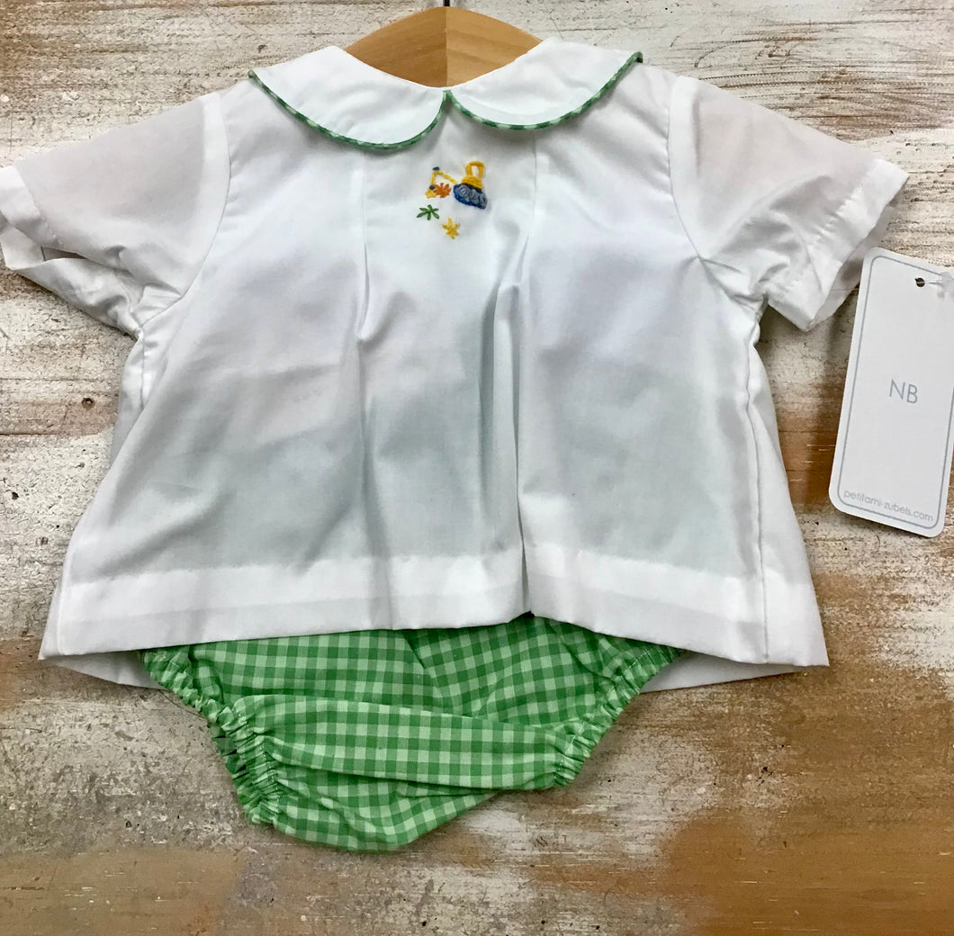 Fall Excavator Diaper Set