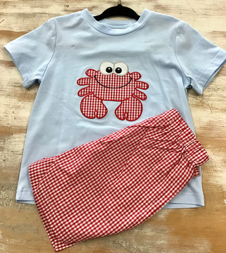 Gingham Crab Set