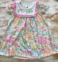 Pink Floral I love Dad Dress