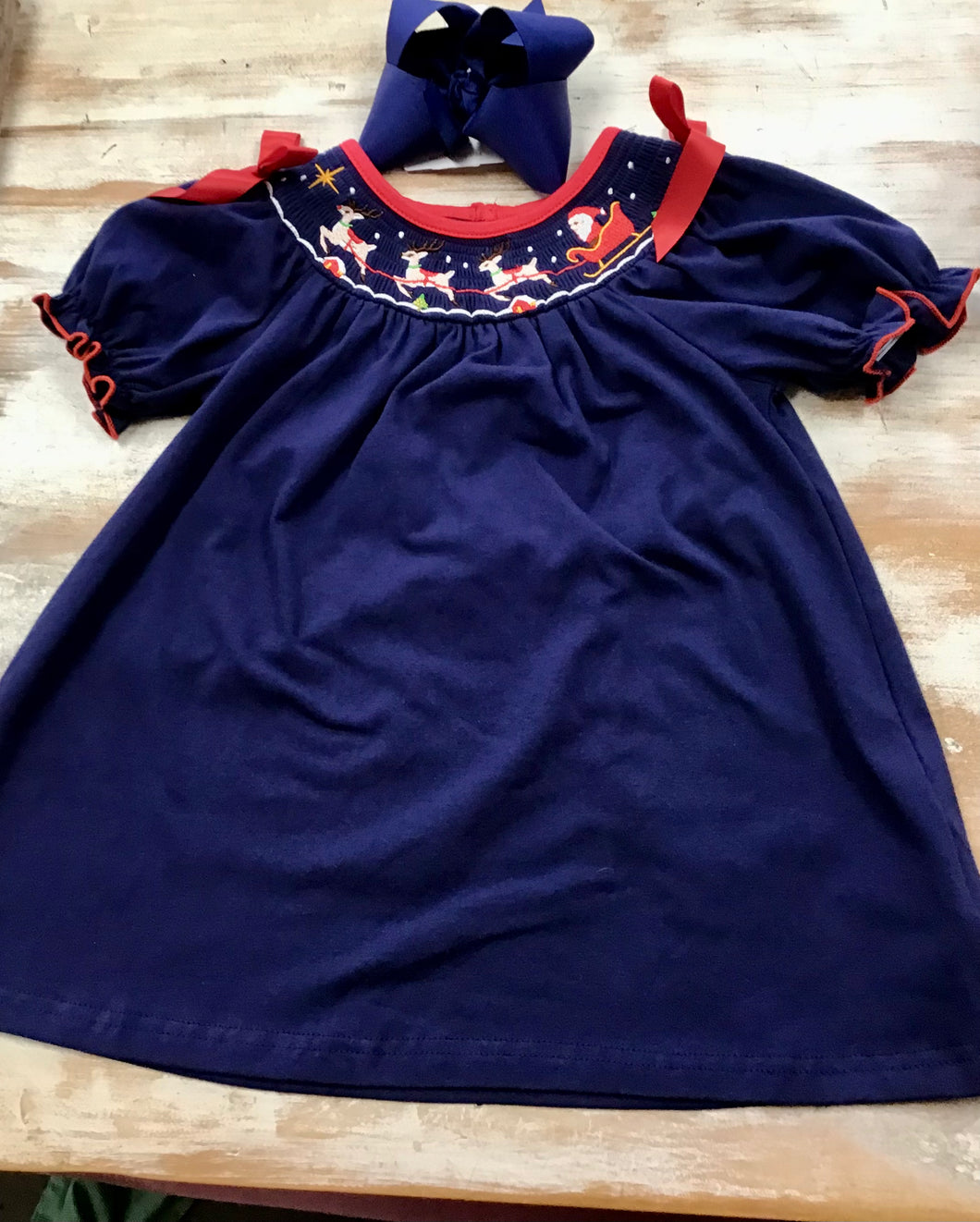 Navy Sleigh Dress