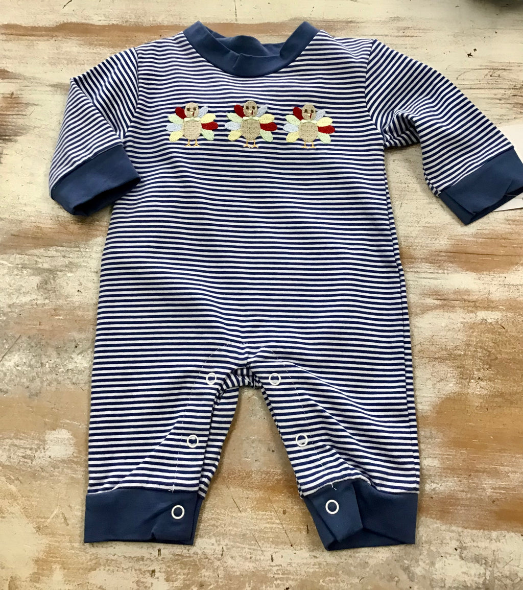 Striped Turkey Romper