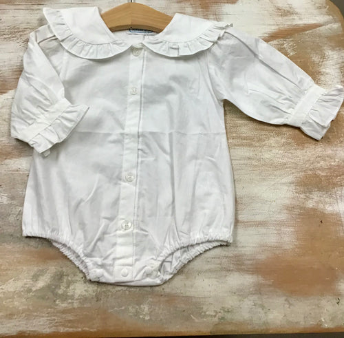 White Collar Onesie