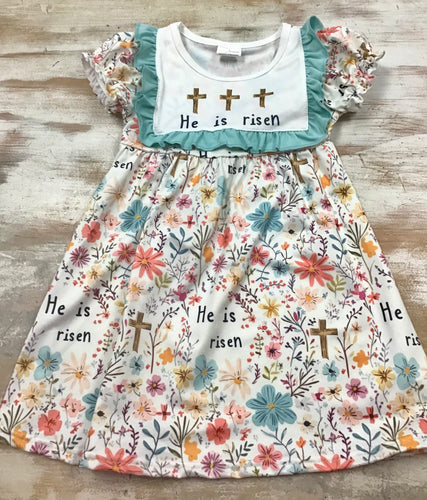 He Is Risen Floral Dress