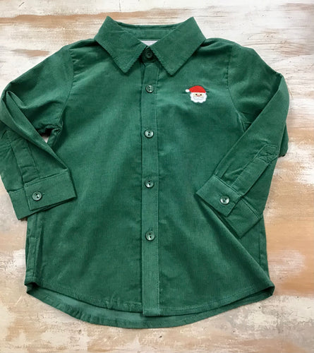 Corduroy Santa Shirt