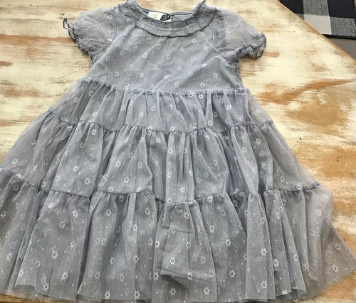 Grey Mesh Dress