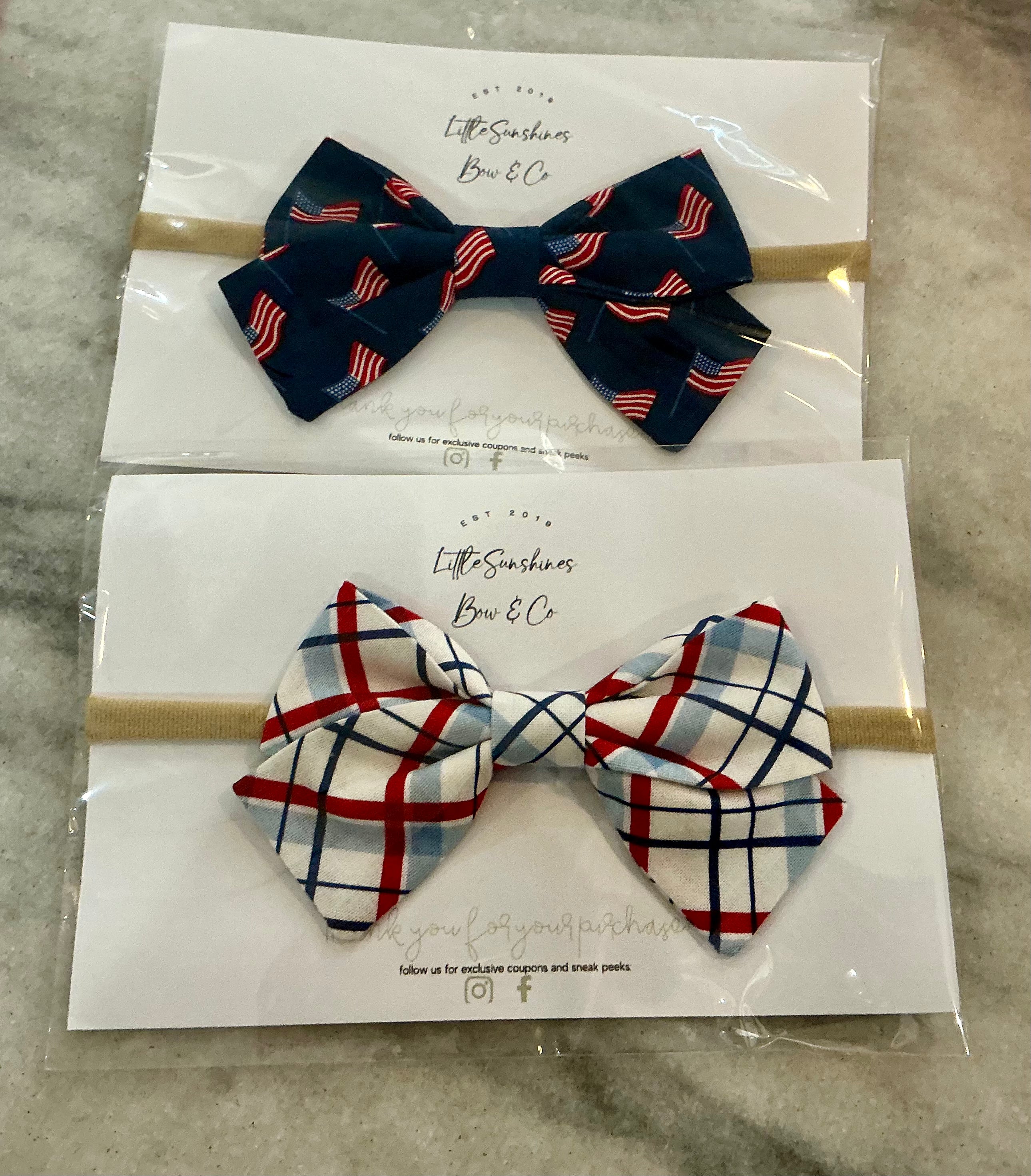 USA Star or Stripe  Nylon Headband