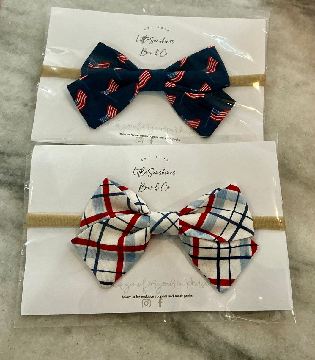 USA Star or Stripe  Nylon Headband
