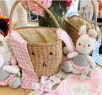 Gingham Bunny Basket