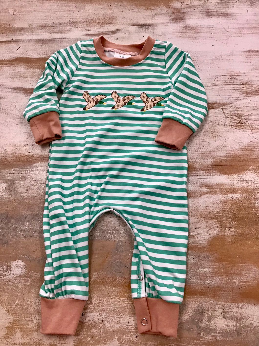 Striped Duck Romper