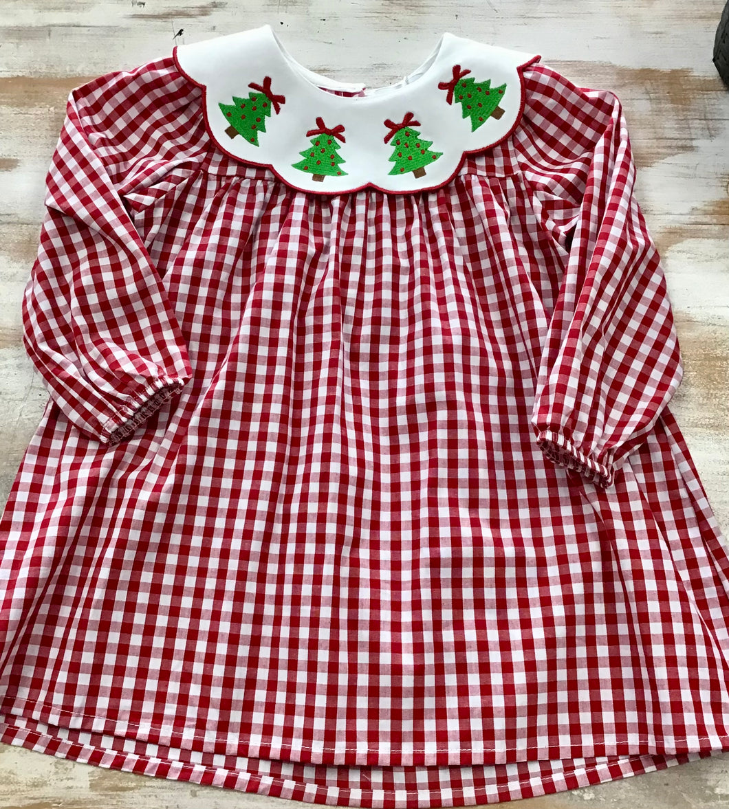 Red Gingham Tree Dress