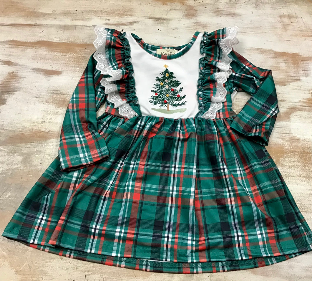 Plaid Evergreen Dress