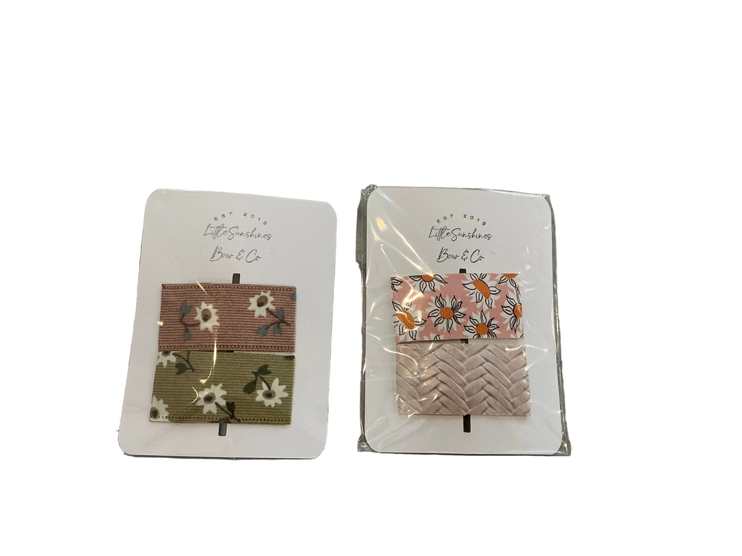 Kids Floral Band Hair Clips