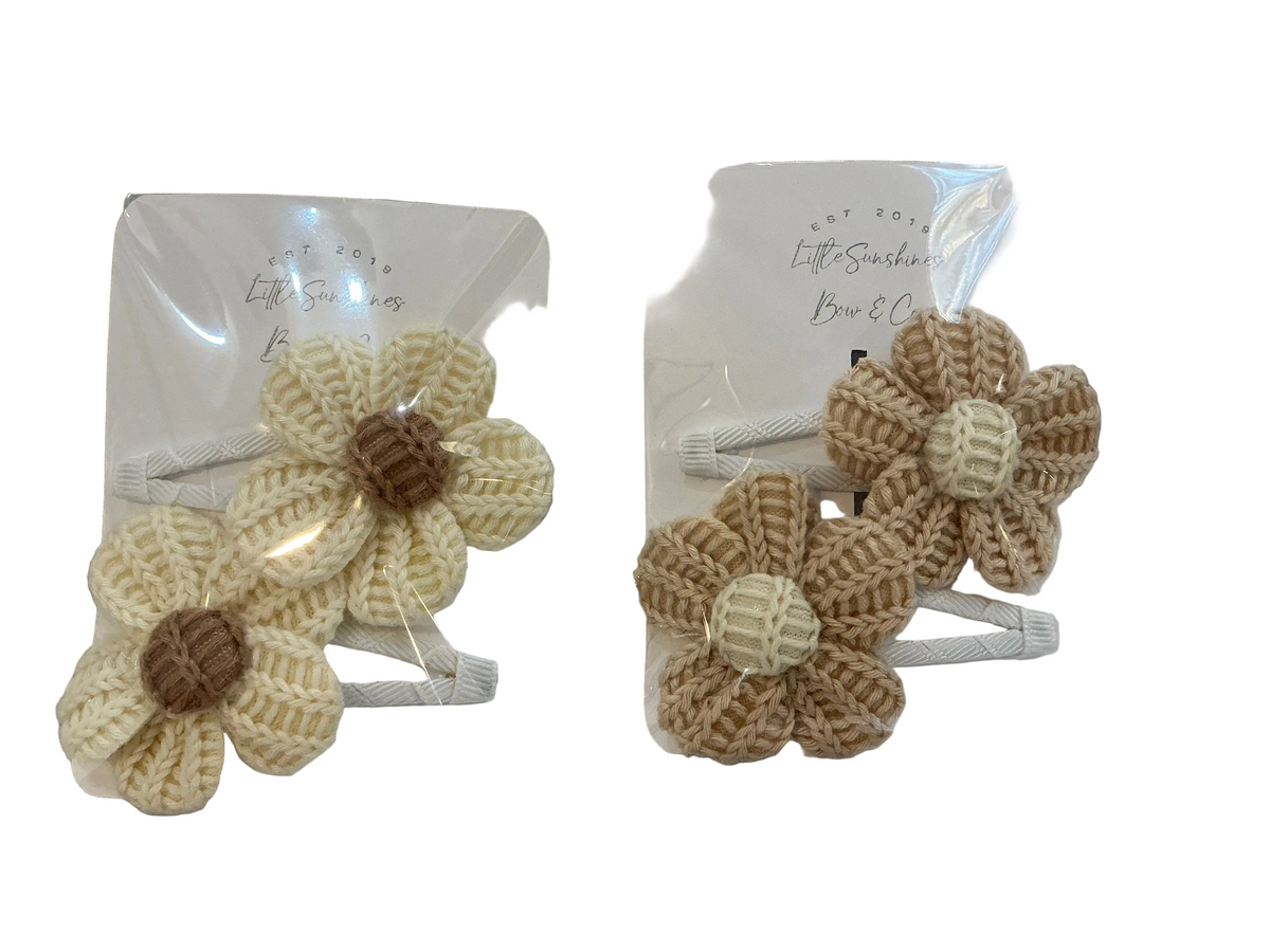 Crochet Flower Clip