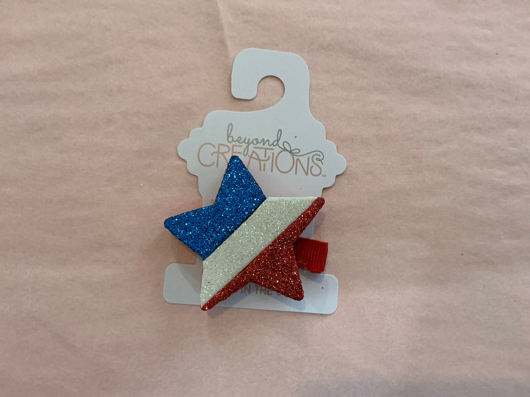 Patriotic Kids Star Clip
