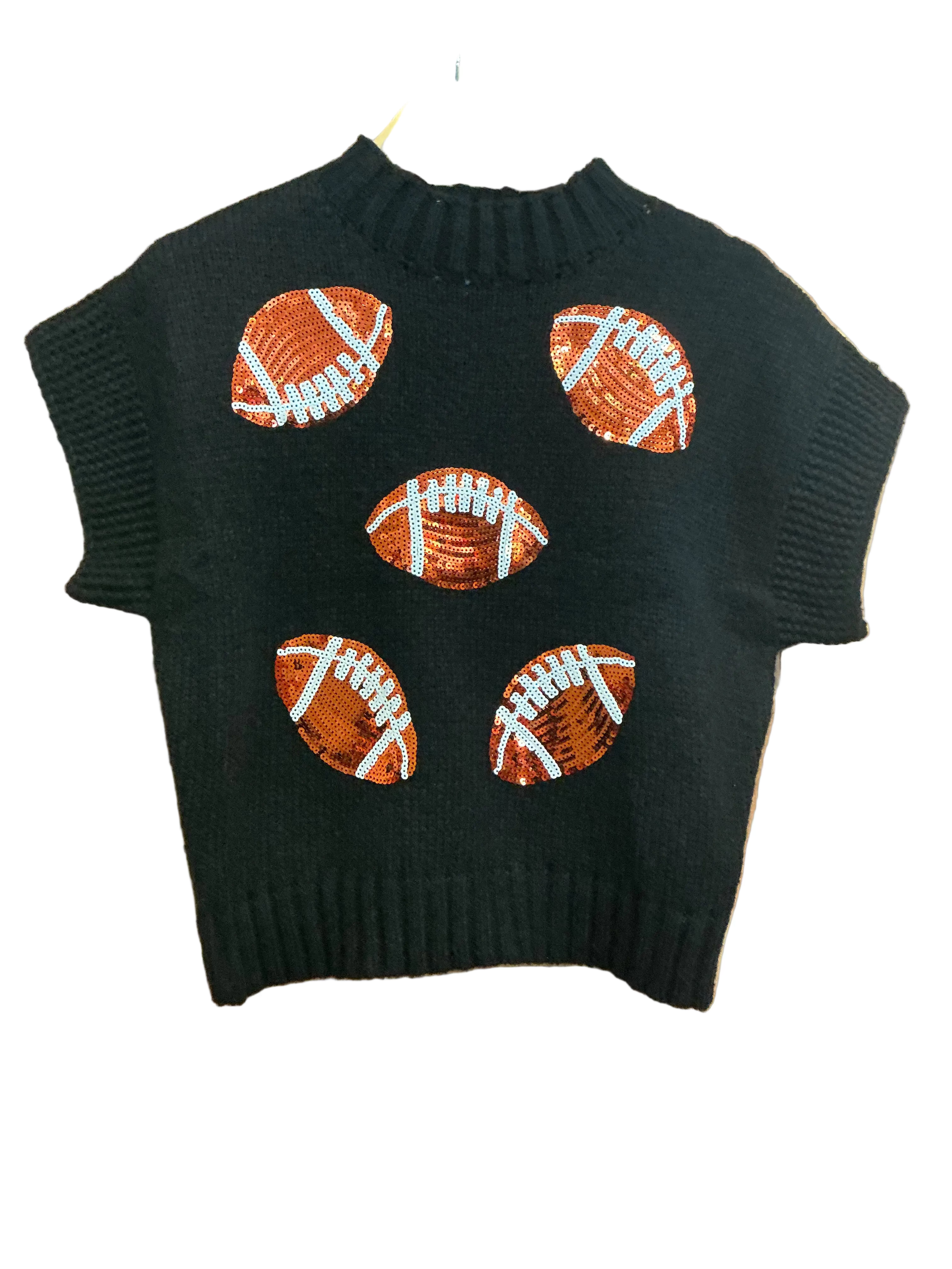 Sequin Football Sweater