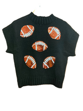 Sequin Football Sweater