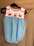 Crab Embroidered Bubble