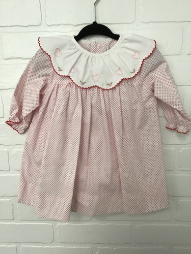Dotted Heart Embroidered Dress