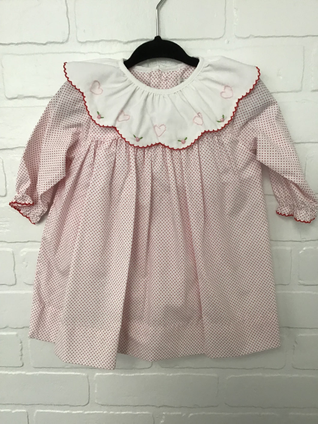 Dotted Heart Embroidered Dress