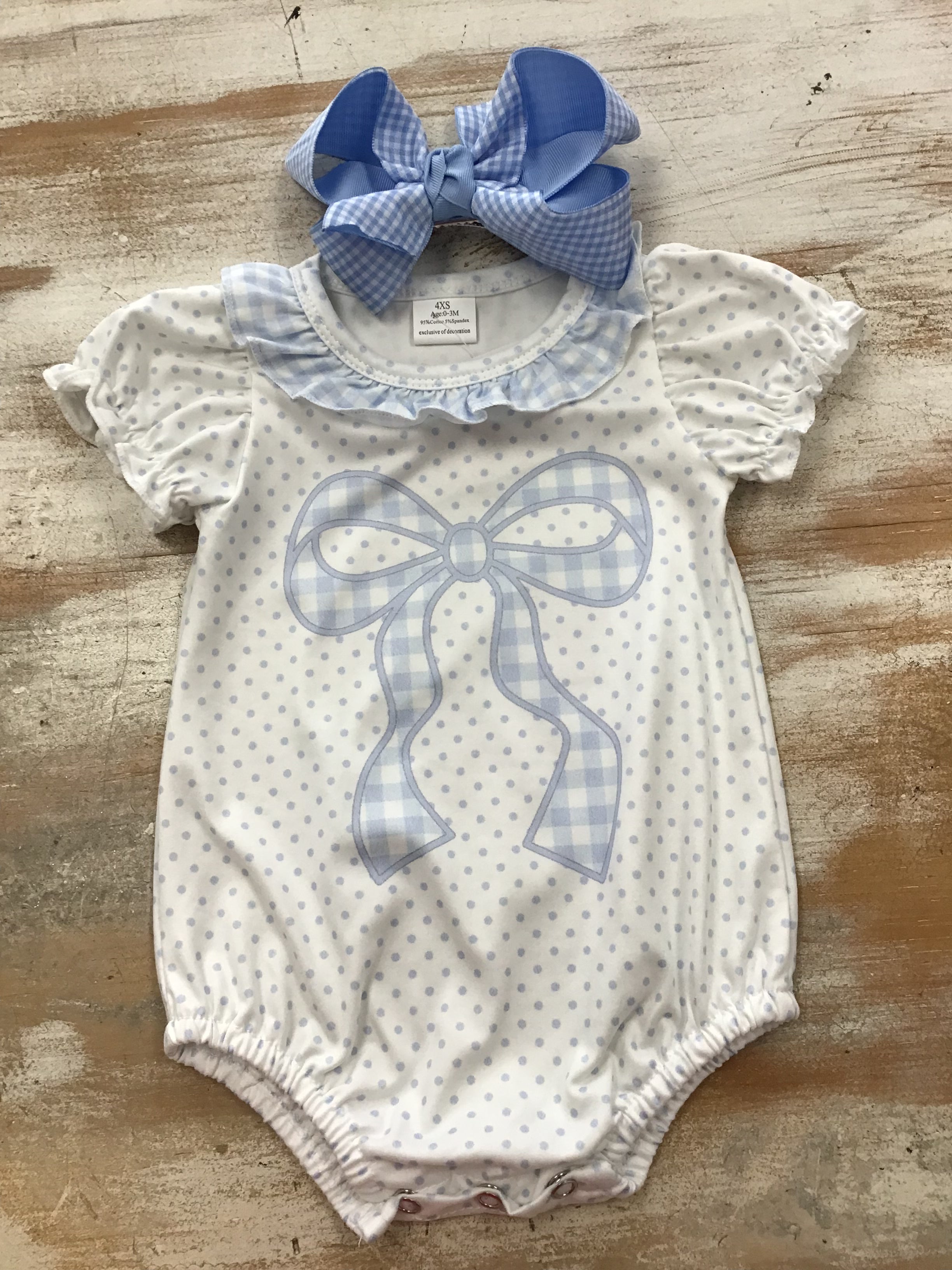 Blue Bow Bubble