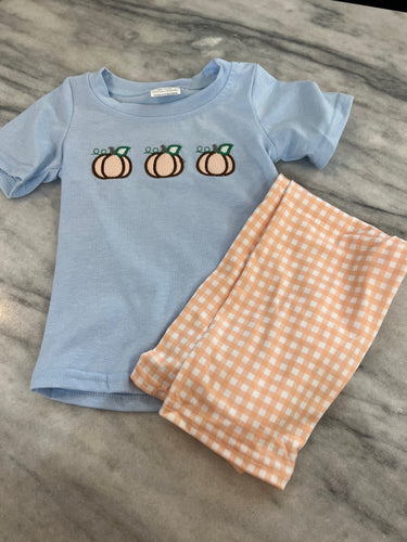 Pumpkin Plaid Set