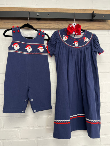 Navy Santa Dress