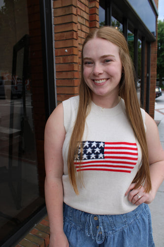 Flag Sweater Vest