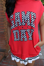 Checkered Gameday Top