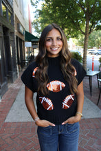 Sequin Football Sweater