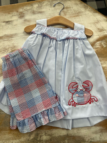 Plaid Crab Set