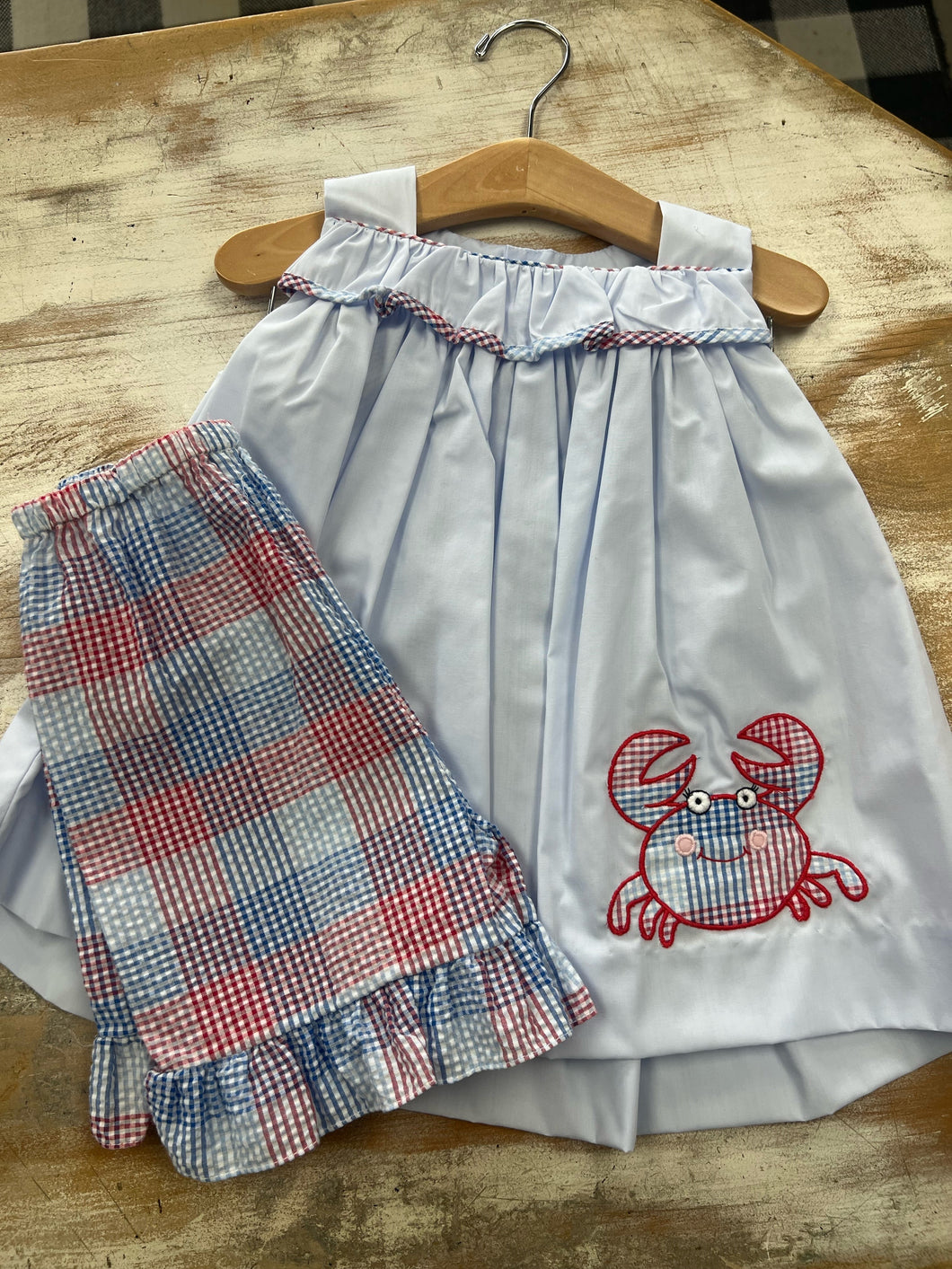 Plaid Crab Set
