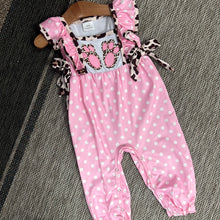 Pink Dot Paw Romper
