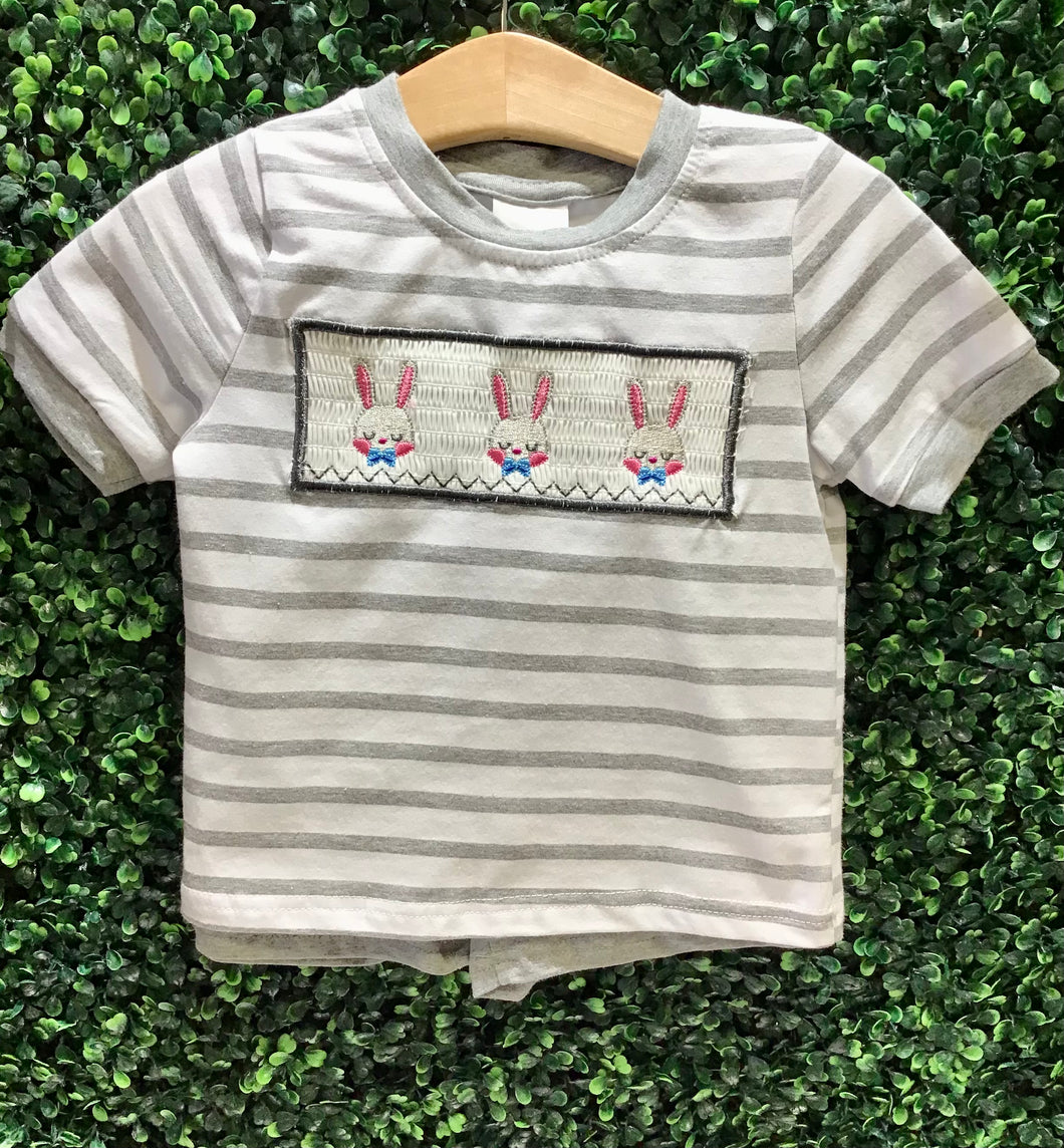 Gray Stripe Rabbit Set
