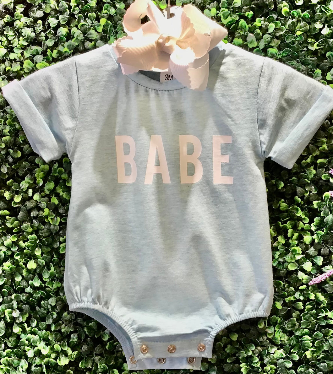 Blue BABE bubble