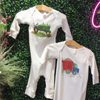 Cotton Truck/Tractor Romper