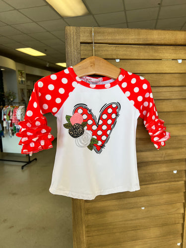 Heart Dot Raglan