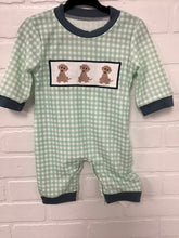 Boys smocked romper
